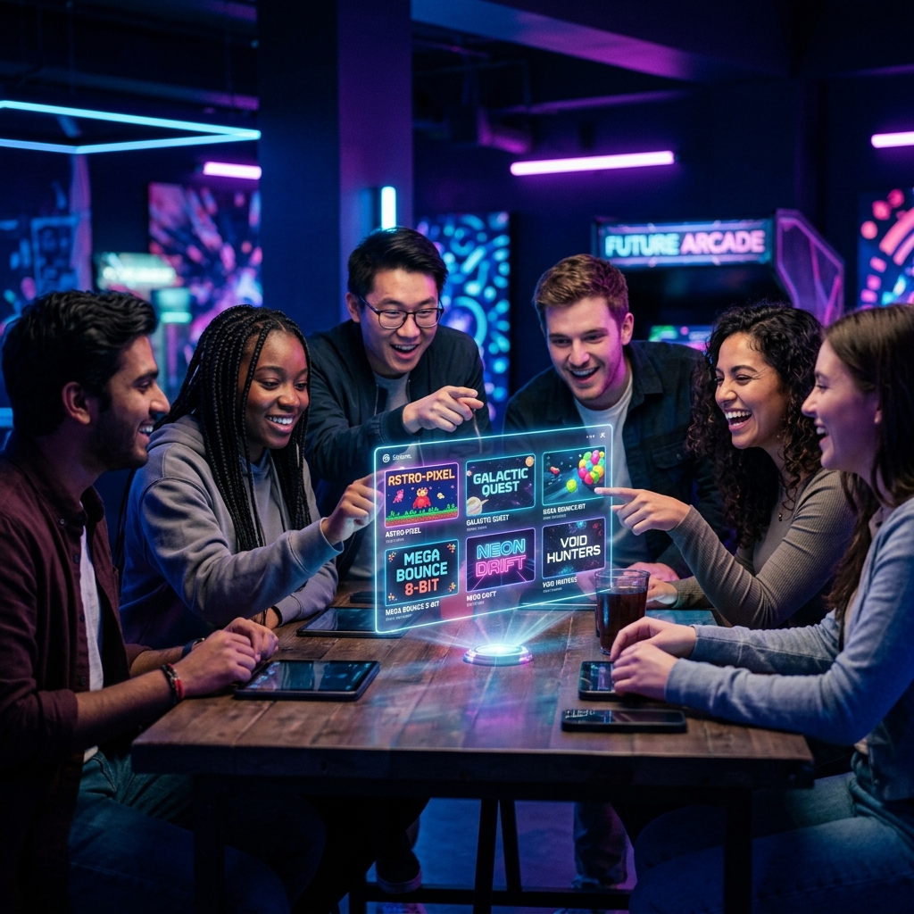 Students interacting with future-ready games